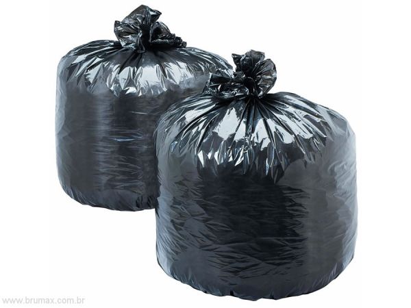 SACO DE LIXO PRETO REFORÇADO  100 LITROS  fardo 5kg